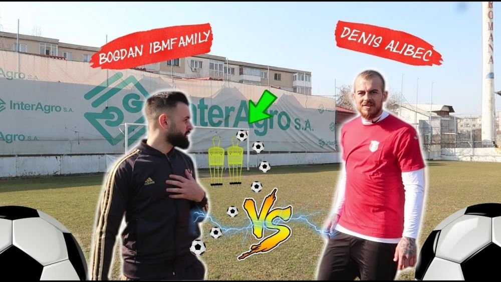 Denis Alibec, vedeta in clipul momentului pe Youtube! S-a intrecut cu un vlogger faimos si l-a imitat pe Ronaldinho! VIDEO