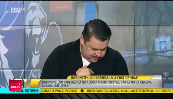 Cum a venit imbracat Mihai Bobonete la Ora Exacta in Sport