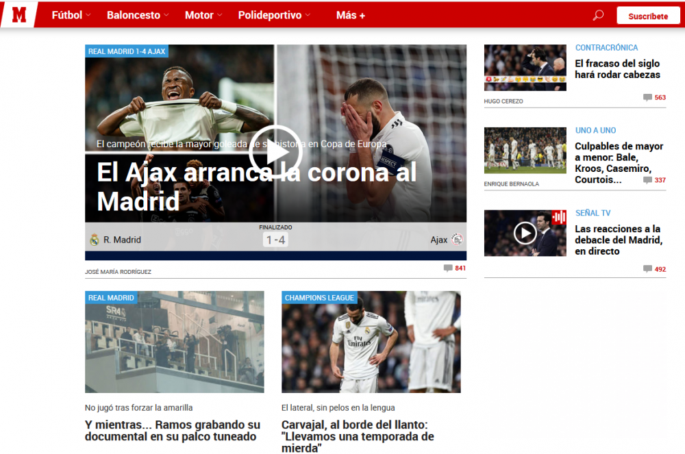 Ajax DISTRUGE coroana Madridului 4 luni de doliu! Ce scriu Marca si AS dupa ce Real a fost SPULBERATA de Ajax