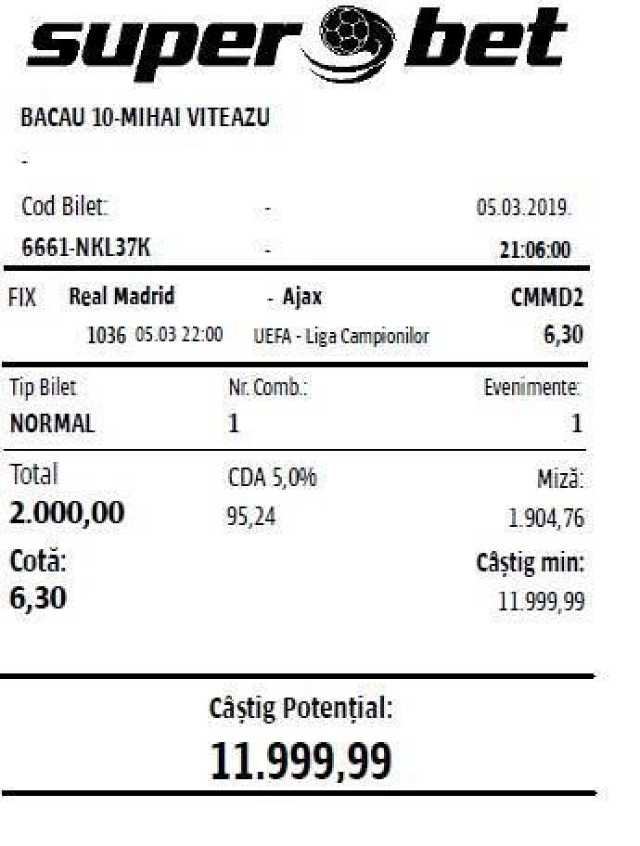Cati bani a putut sa castige romanul care a avut curajul NEBUN sa puna 2.000 lei pe calificarea lui Ajax! Suma impresionanta: FOTO_2