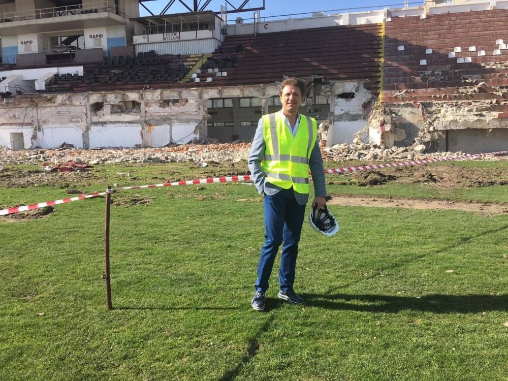 Gica Popescu, in inspectie pe santierele din Giulesti si Ghencea! Care e stadiul lucrarilor: 