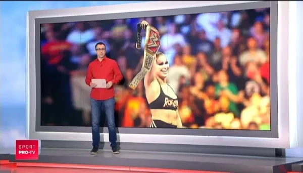 Ronda Rousey, scapata de sub control in ringul de wrestling! A atacat un arbitru si un bodyguard, sotul ei s-a implicat si el in razboi