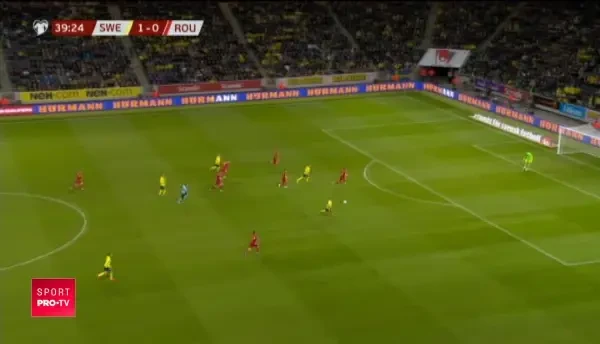 GOL SUEDIA! Claesson face 2-0 pe Friends Arena, la o faza la care apararea Romaniei a dormit. VIDEO