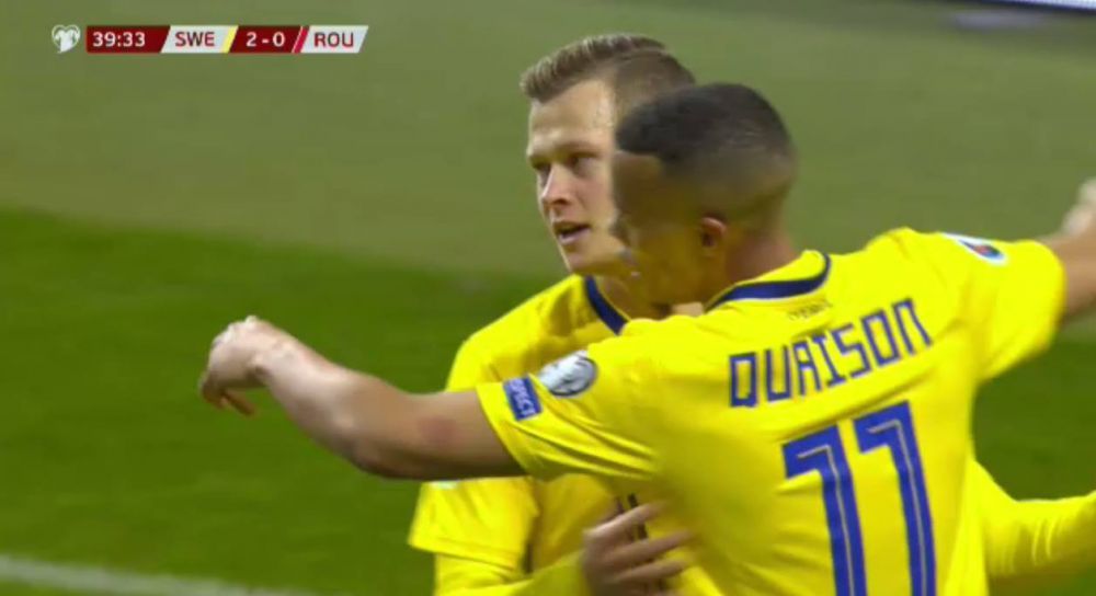 REZUMAT VIDEO SUEDIA - ROMANIA 2-1 | Contra-debut al Romaniei in preliminariile EURO! Am jucat doar o repriza, dar nu am reusit sa compensam greselile din prima parte_4