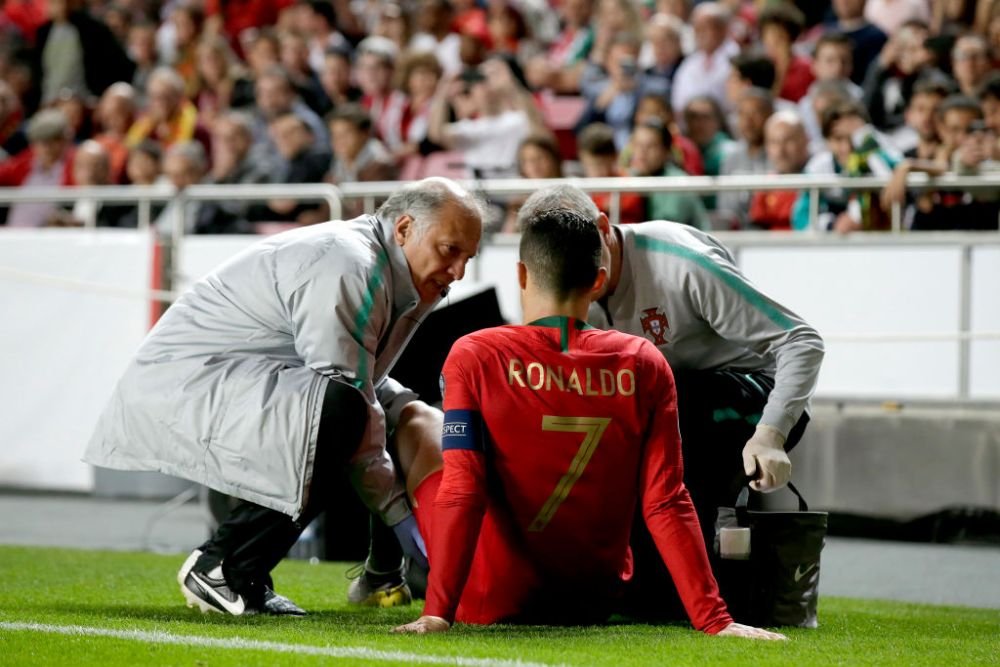 PANICA la Juventus! Cristiano Ronaldo S-A RUPT dupa 30 de minute din meciul cu Serbia! Primul verdict: cat de grava e accidentarea