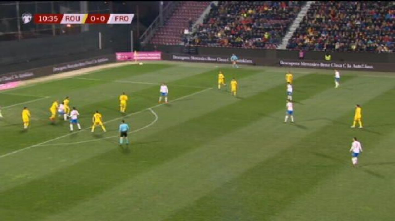 ROMANIA - INSULELE FEROE 4-1 | Romania a facut show cu Feroe: Deac, Puscas si Keseru au marcat pentru tricolori! Hagi jr, MECI PERFECT! VIDEO REZUMAT_3