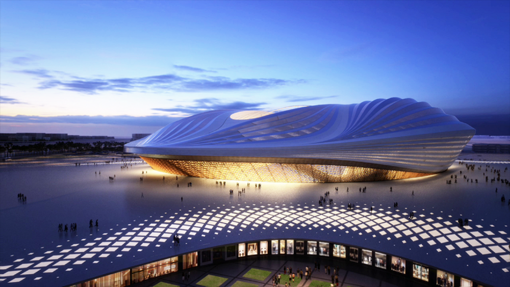 Gazonul de pe un stadion din Qatar, instalat in TIMP RECORD! Cum arata arena de LUX pentru CM 2022. VIDEO_5