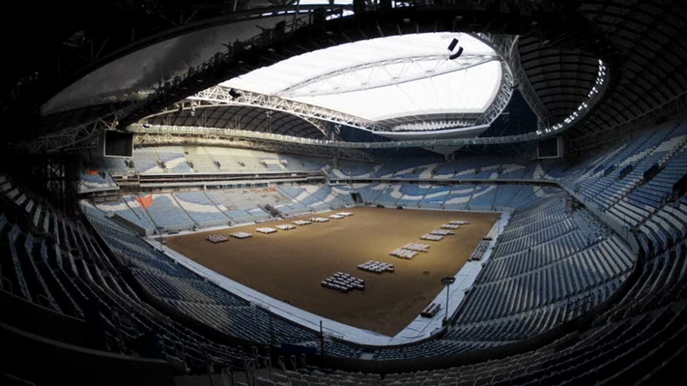 Gazonul de pe un stadion din Qatar, instalat in TIMP RECORD! Cum arata arena de LUX pentru CM 2022. VIDEO_6