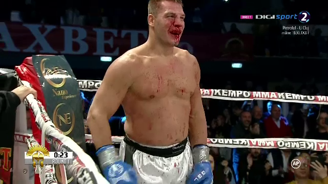 Victorie incredibila a lui Daniel Ghita! L-a umplut de sange pe Vondracek si l-a DISTRUS in prima runda! Ghita l-a provocat imediat pe Morosanu: 