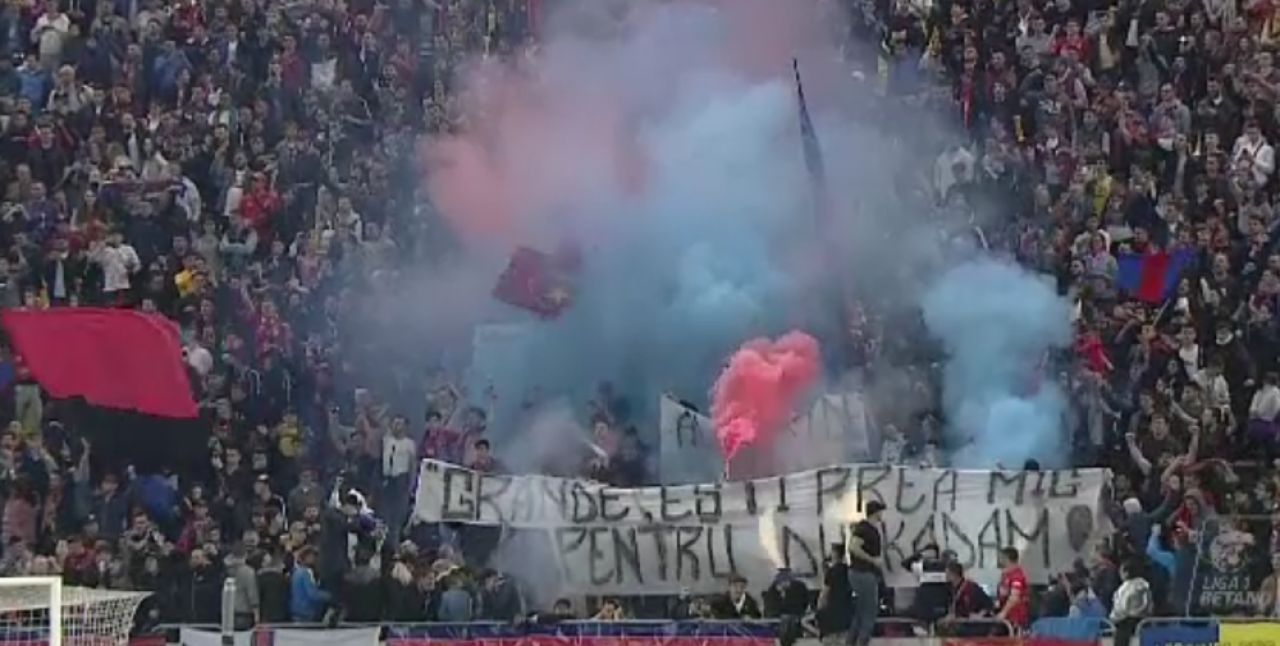 Continua razboiul dintre FCSB - Craiova! Mesaj pentru Craioveanu, afisat de galeria stelista: