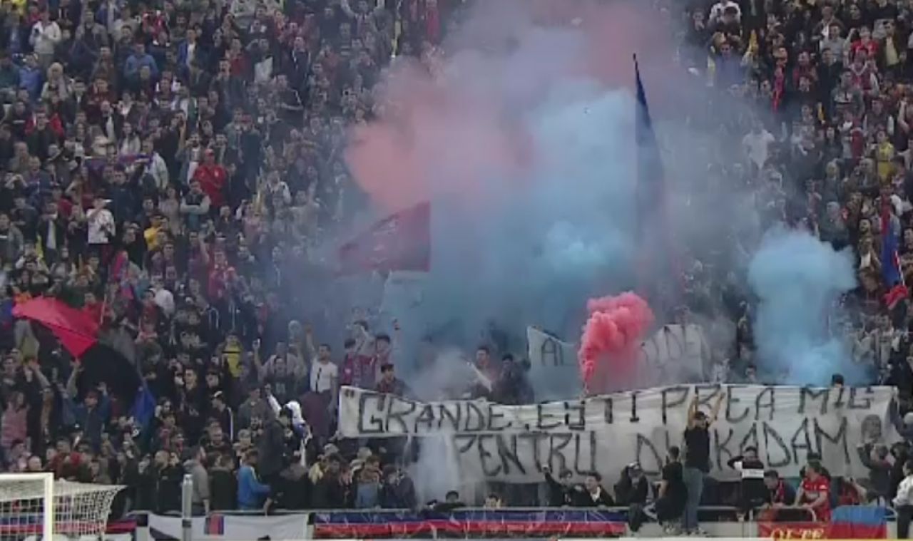Continua razboiul dintre FCSB - Craiova! Mesaj pentru Craioveanu, afisat de galeria stelista: