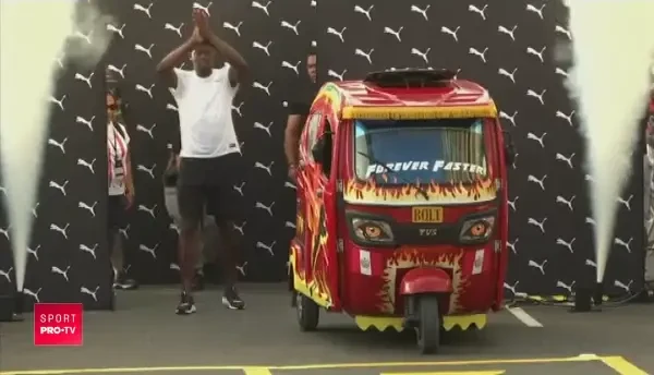 Bolt vs TUK TUK. Intrecere nebuna cu cel mai RAPID om de pe planeta. Cine a castigat. VIDEO