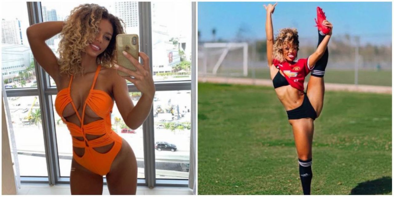 Cine este BOMBA SEXY inselata de un jucator de la Manchester United!