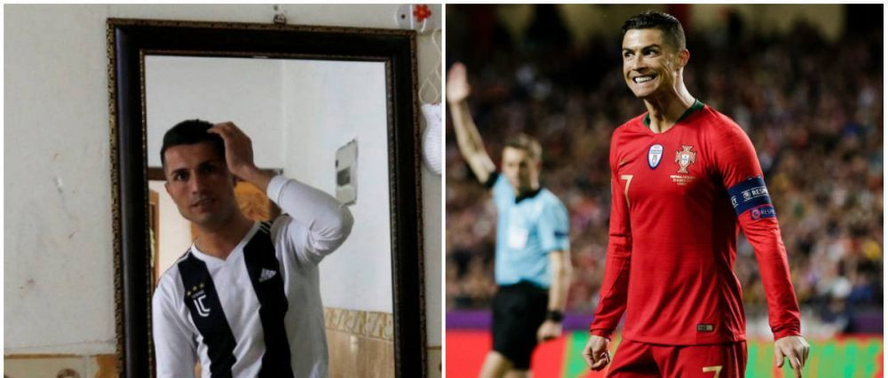 Cristiano, tu esti? :)) Ronaldo si-a gasit sosia in Irak! Cum arata fotbalistul confundat cu starul lui Juventus! FOTO