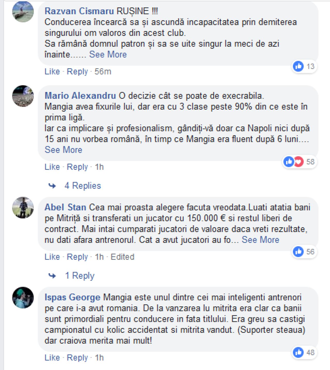 Reactiile furioase ale suporterilor dupa demiterea lui Mangia! Sute de mesaje pe Facebook, imediat dupa anunt! Ce spun oltenii_3