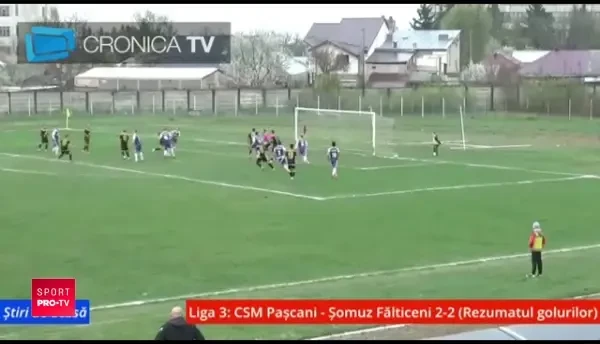 VIDEO | GOL FABULOS al portarului din lovitura libera: era minutul 90+4! Faza incredibila in Liga 3: cum s-a bucurat portarul de la Falticeni