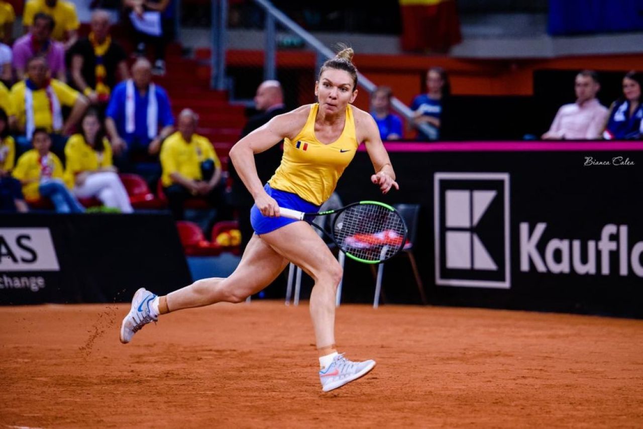 GALERIE FOTO: Simona Halep i-a adus Romaniei primul punct in meciul pentru finala Fed Cup_14