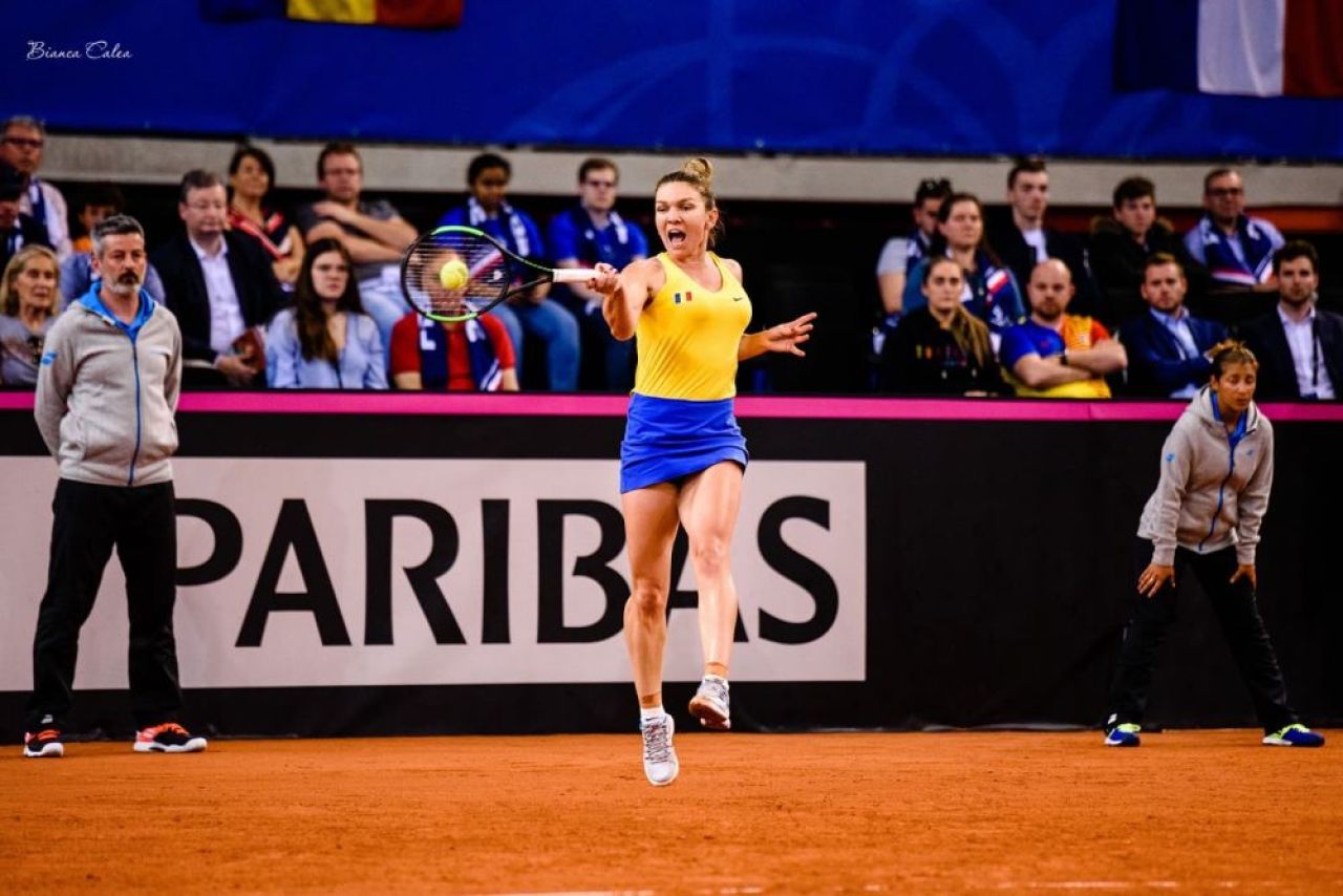 GALERIE FOTO: Simona Halep i-a adus Romaniei primul punct in meciul pentru finala Fed Cup_21
