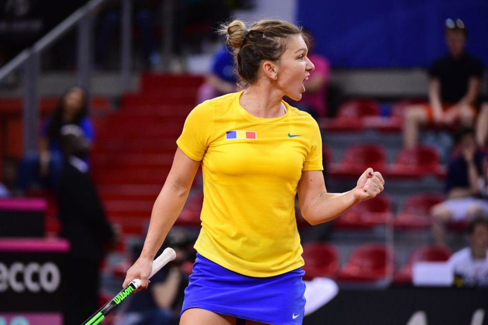 Mladenovic/Garcia - Niculescu/Halep 5-7, 6-3, 6-4 | Franta se califica in finala FED CUP!