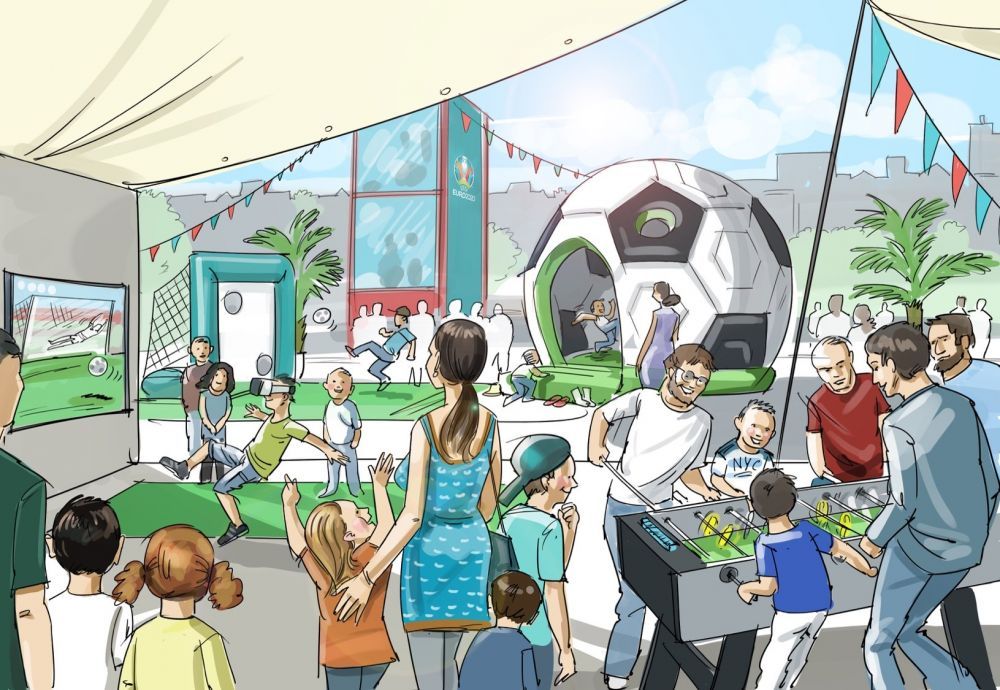 Asa vor arata fan-zone-urile la Euro 2020. UEFA obliga primariile sa respecte conditiile sau sa plateasca taxa de transmitere a meciurilor_1