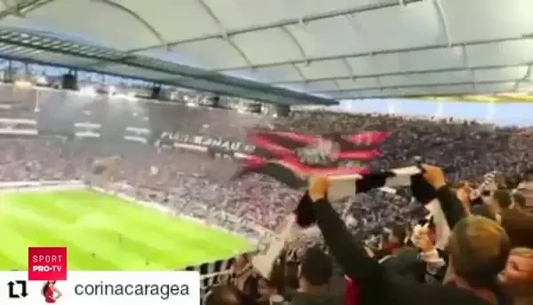 Atmosfera incendiara la Eintracht - Chelsea