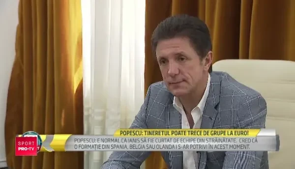 "Inainte de tragere vorbeam de semifinale, acum vad ca toata lumea a facut un pas inapoi!" Gica Popescu, despre sansele Romaniei in grupa de Euro