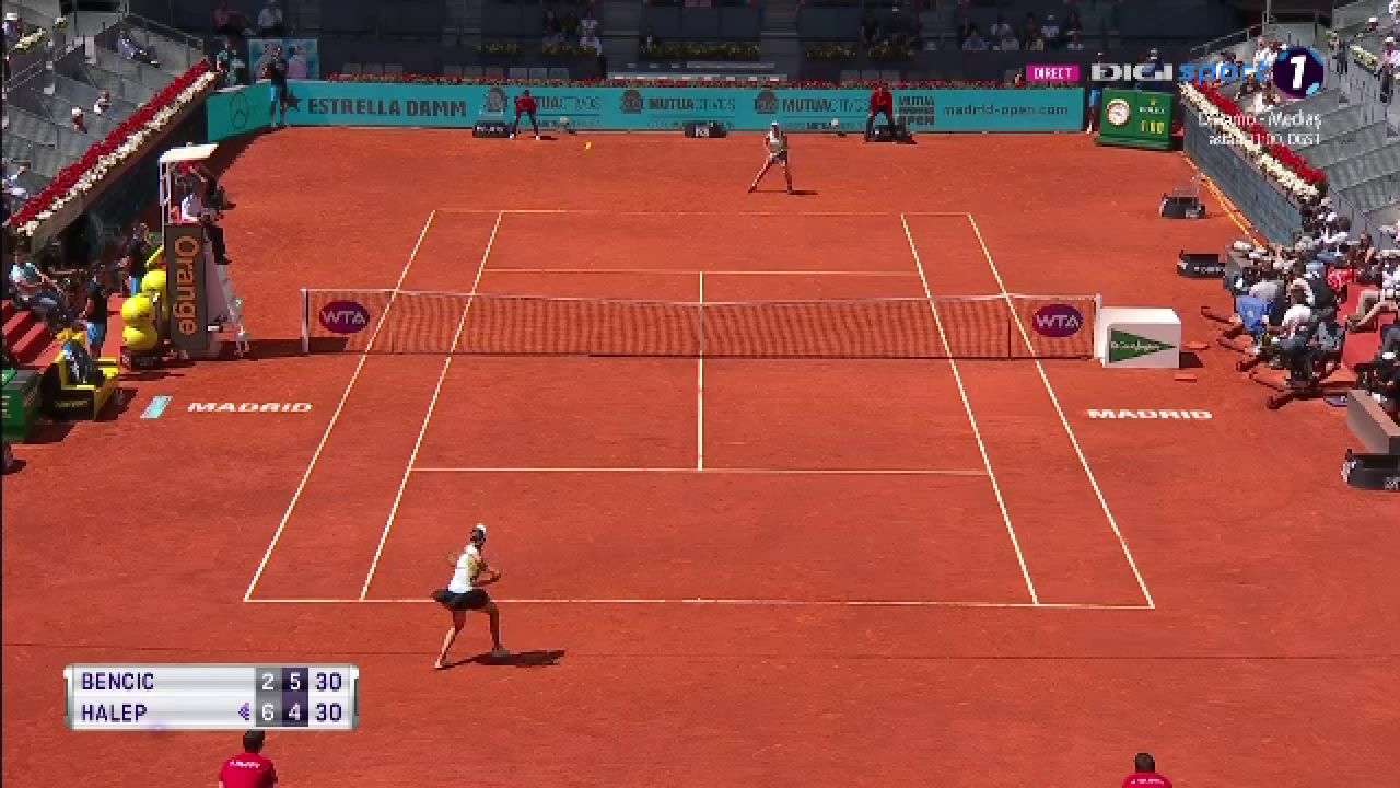Belinda Bencic, RABUFNIRE incredibila in meciul cu Simona Halep! A dat cu racheta de pamant dupa ce a ratat un punct vital!_4