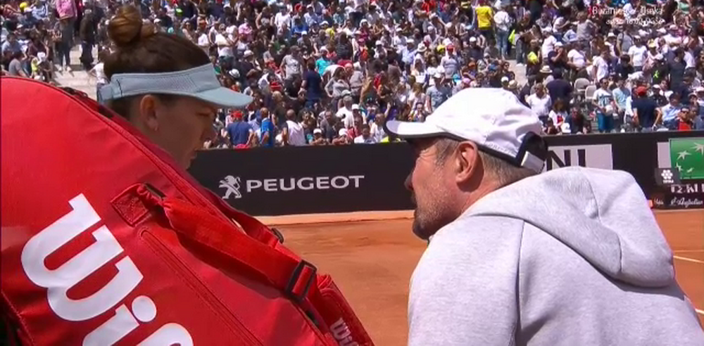 Simona Halep a cerut ajutorul lui Daniel Dobre: Ii place s-o alergi si s-o hingheresti! Sfaturile date de antrenor