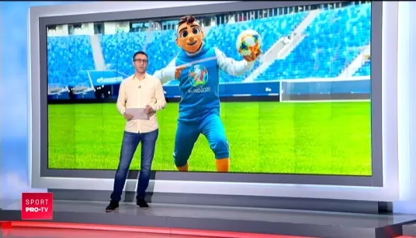 Mascota EURO 2020 a ajuns la Bucuresti!