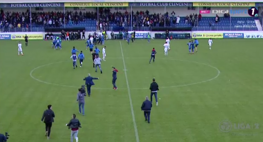 Academica Clinceni a promovat in Liga 1 cu un gol marcat in minutul 90+2! NEBUNIE la finalul meciului cu FC Arges. VIDEO
