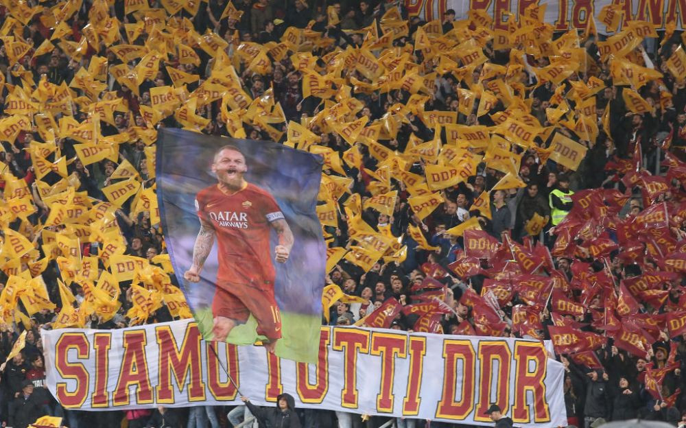 FOTO | IMAGINI EMOTIONANTE: De Rossi, meciul de ADIO in tricoul Romei! Capitanul pleaca dupa o viata petrecuta pe Olimpico