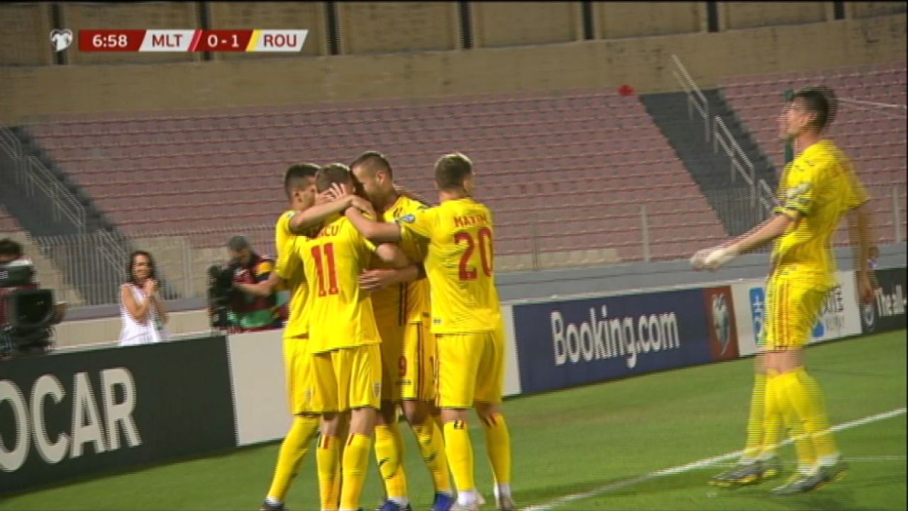 MALTA - ROMANIA 0-4 VIDEO REZUMAT | Chipciu a marcat un super gol, Puscas a reusit dubla, Man a dat lovitura finala! Toate fazele partidei_4