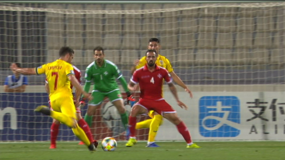 MALTA - ROMANIA 0-4 VIDEO REZUMAT | Chipciu a marcat un super gol, Puscas a reusit dubla, Man a dat lovitura finala! Toate fazele partidei_6