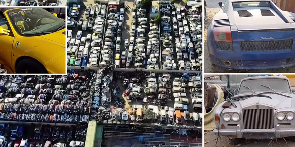 Imagini in premiera cu cimitirul auto din Dubai. Mii de bolizi de lux abandonati de seici. FOTO UIMITOR_49