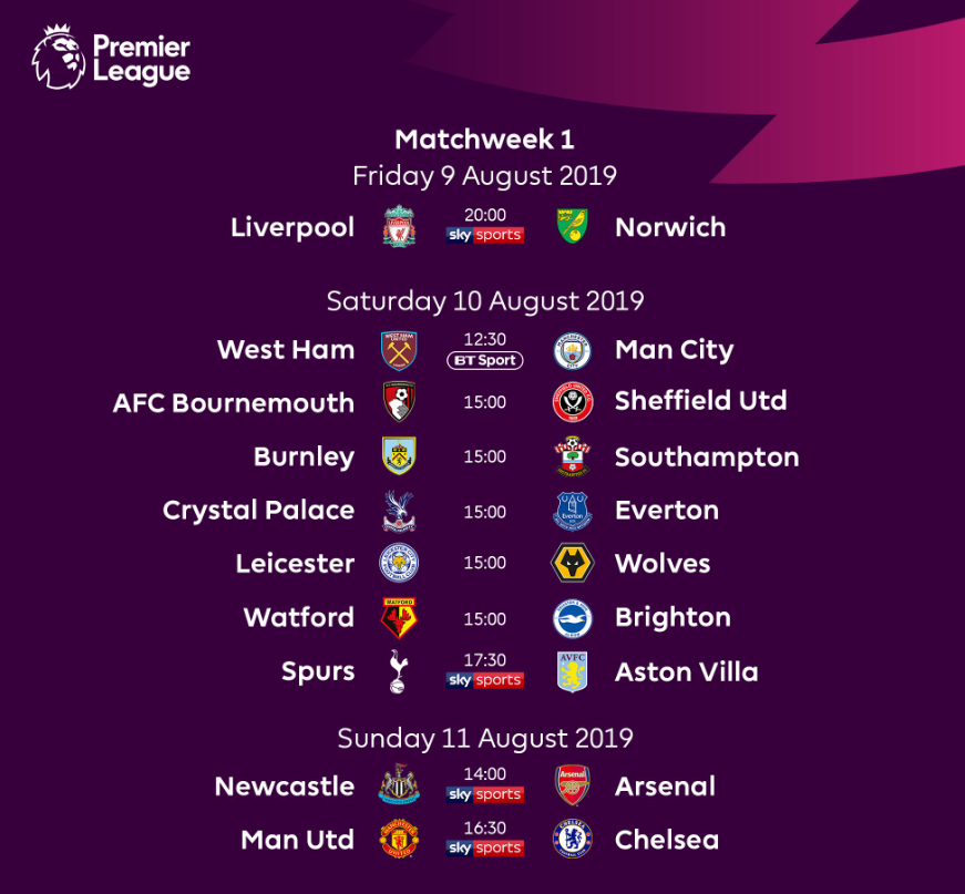 Manchester United - Chelsea, primul derby al noului sezon din Premier League! Englezii au tras la sorti programul! Cu cine vor juca City si Liverpool in prima runda&nbsp;