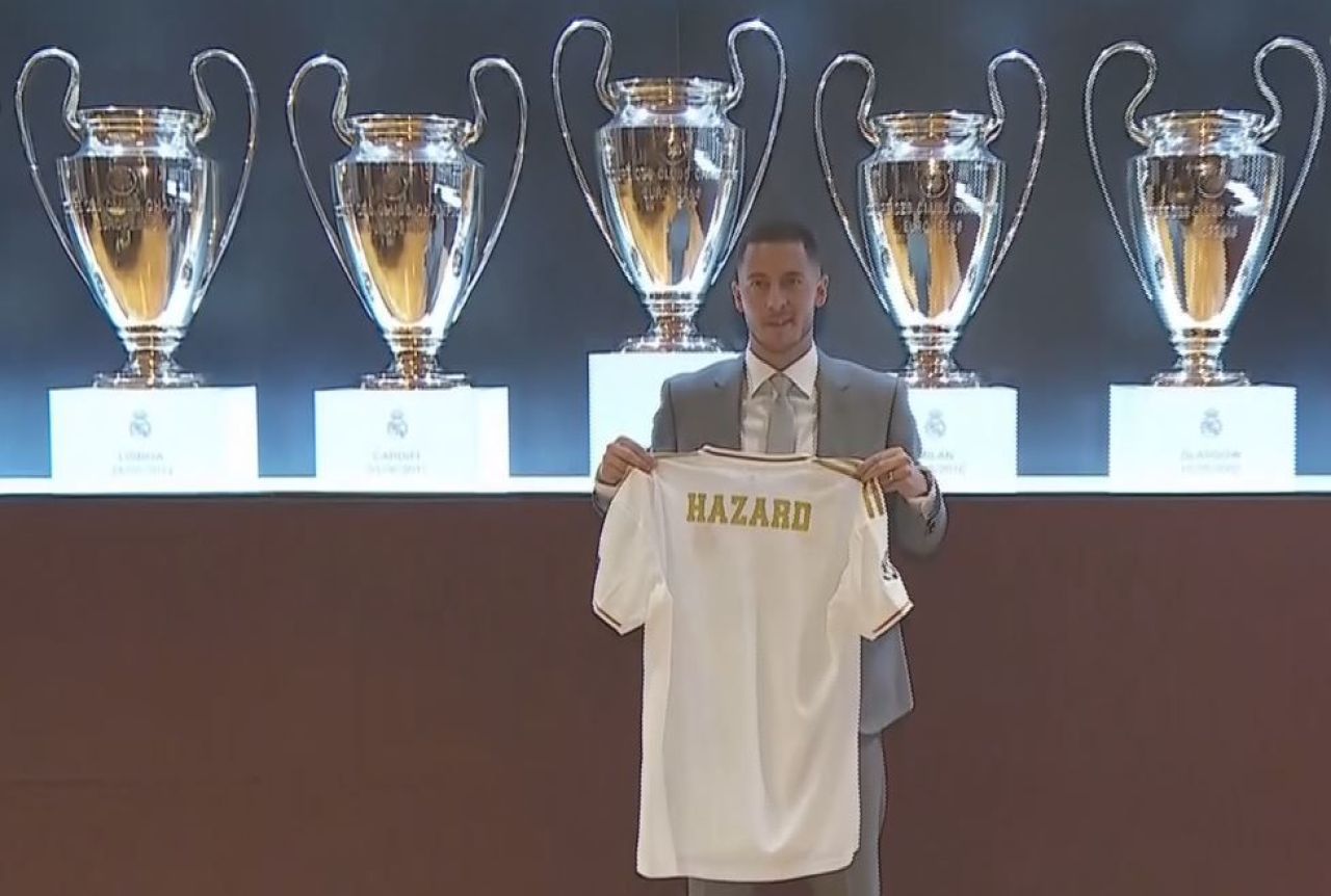 LIVE VIDEO Eden Hazard, prezentat oficial de Real Madrid! Prima reactie a jucatorului belgian! Multimea de pe Bernabeu a strigat: