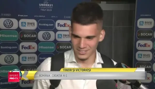 ROMANIA - CROATIA 4-1, la EURO U21 | Reactia lui Ianis Hagi dupa debutul ucigator al Romaniei: "Stiam care e forta atacului nostru!" Ce le-a spus Radoi jucatorilor in vestiar