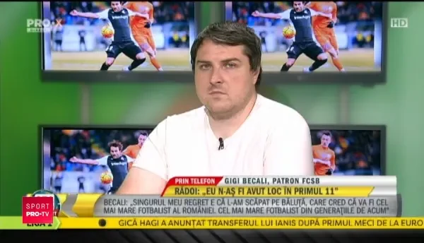 "Gata, el o sa joace! indiferent cat greseste, el o sa joace! E fotbalist de zeci de milioane!" Becali a anuntat primul titular pentru noul sezon