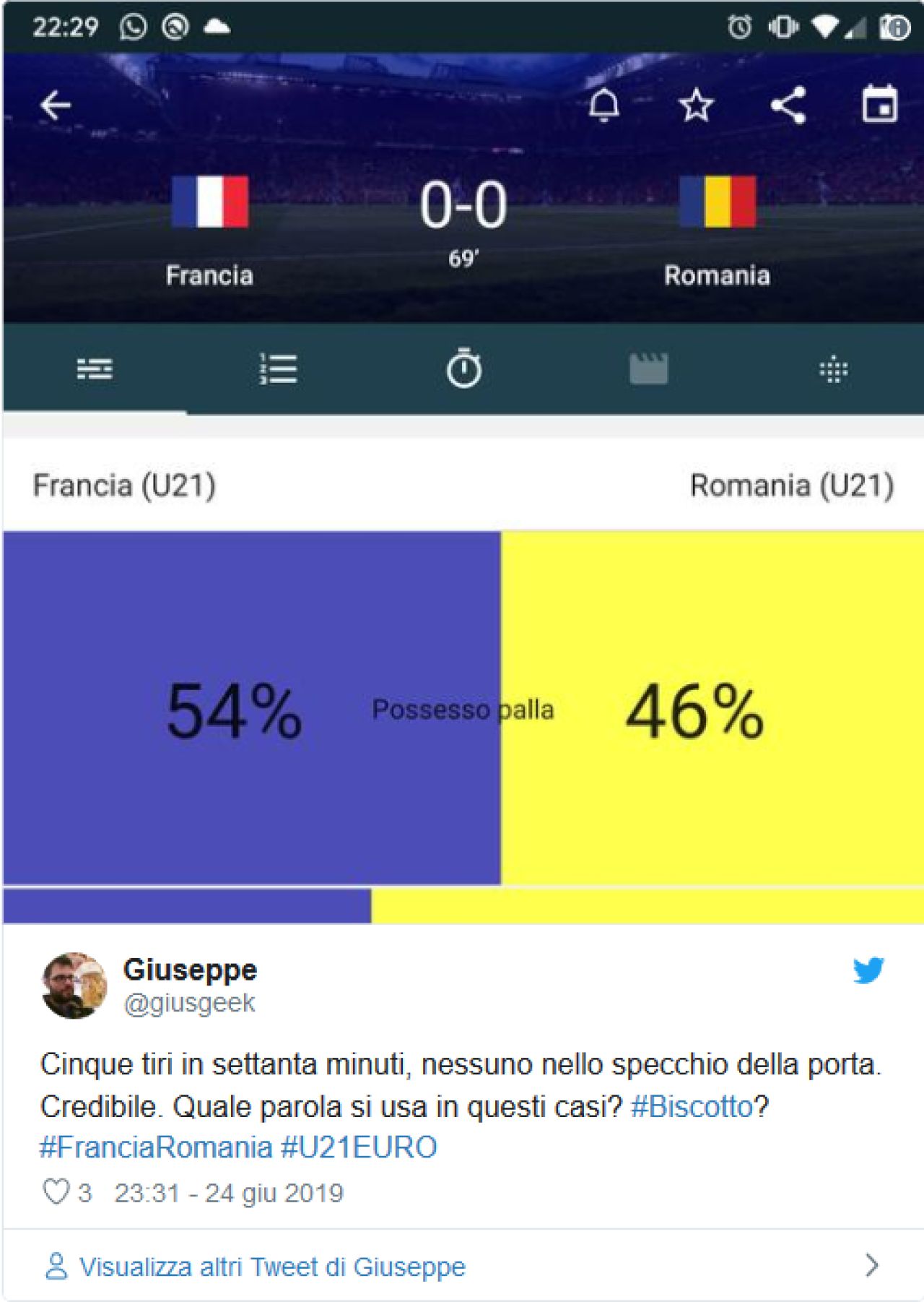 EURO 2019: Italienii au luat FOC dupa remiza dintre Romania si Franta U21: