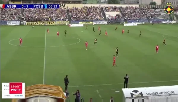 Tanase inscrie dupa o faza superba in partida amicala cu SR Brasov