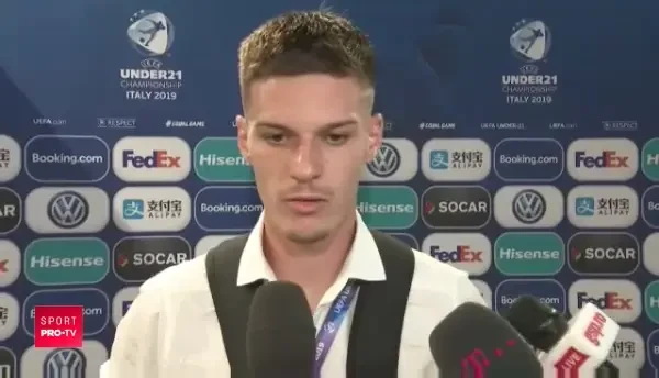 EURO 2019: Dennis Man, dezamagit dupa ratarea finalei: "Am plans la vestiar!" VIDEO
