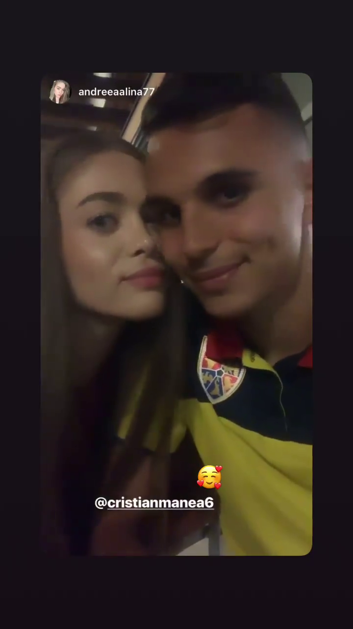 ROMANIA - GERMANIA: Iubita lui Manea a trecut peste incidentul in care a fost lovita. Cum a aparut pe stadion. FOTO