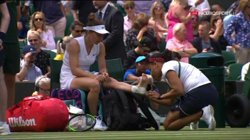 WIMBLEDON 2019: Simona Halep s-a ACCIDENTAT! Ce s-a intamplat la meciul cu Aliaksandra Sasnovich_2