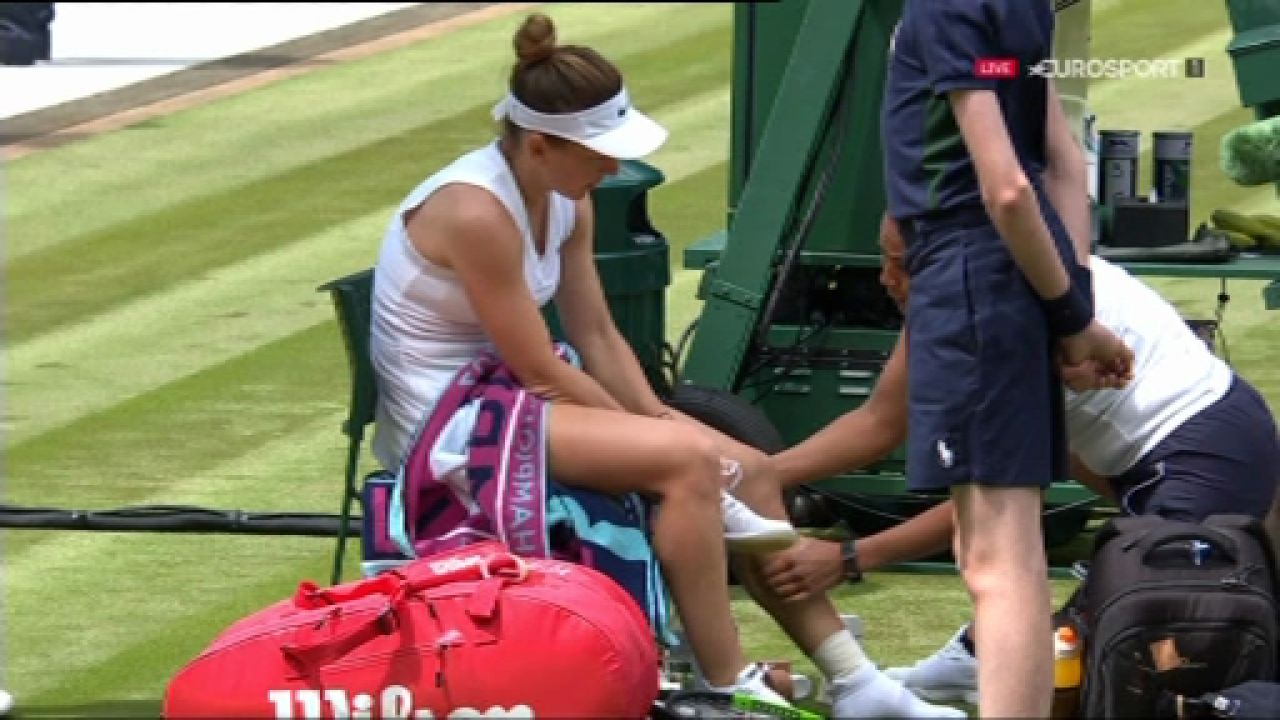 WIMBLEDON 2019: Simona Halep s-a ACCIDENTAT! Ce s-a intamplat la meciul cu Aliaksandra Sasnovich_4