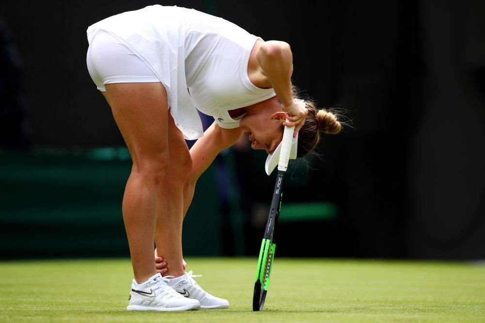 WIMBLEDON 2019: Simona Halep, prima reactie dupa victoria cu Aliaksandra Sasnovich: Trebuie sa fac tratament! Ce spune despre accidentare