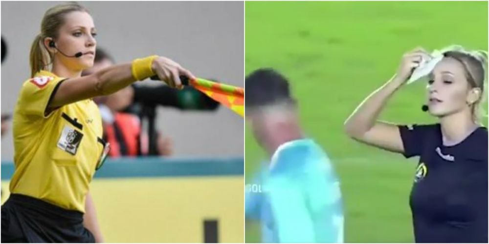 A facut o gluma pe teren, iar viata ei s-a transformat in COSMAR! Ce a patit sexy arbitra din Brazilia: 