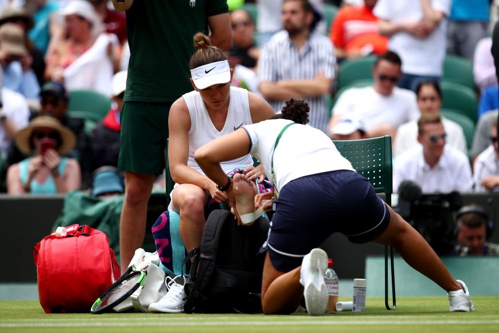 WIMBLEDON 2019: Simona Halep, noi detalii despre accidentare: Putea fi foarte rau! Anunt inainte de duelul cu Buzarnescu