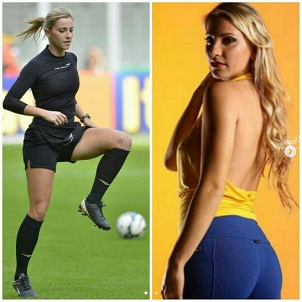 Cum arata arbitra care a renuntat la fotbal pentru ca e prea frumoasa: 