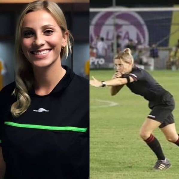 Cum arata arbitra care a renuntat la fotbal pentru ca e prea frumoasa: 