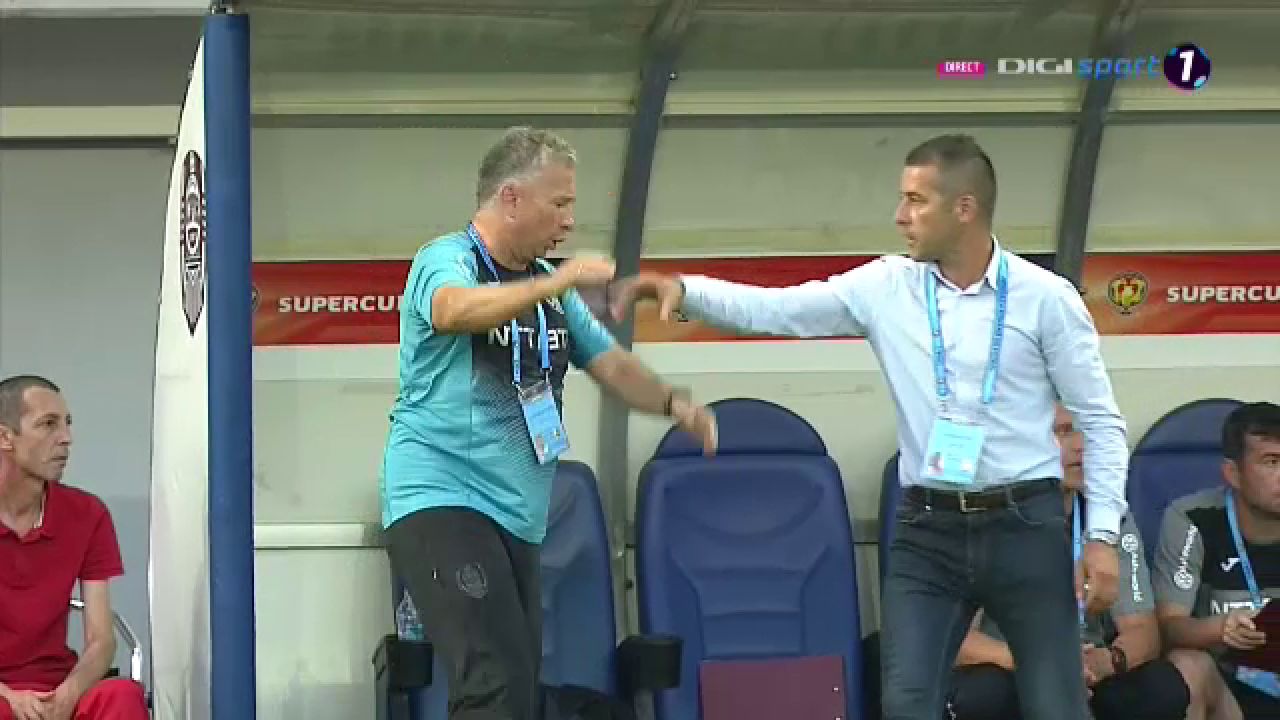 Petrescu, PAZIT pe banca si tot degeaba! :)) Panin era sa-i dea peste mana! Imagini FABULOASE in finalul reprizei! Super Dan si-a iesit din minti. Ce a facut_10